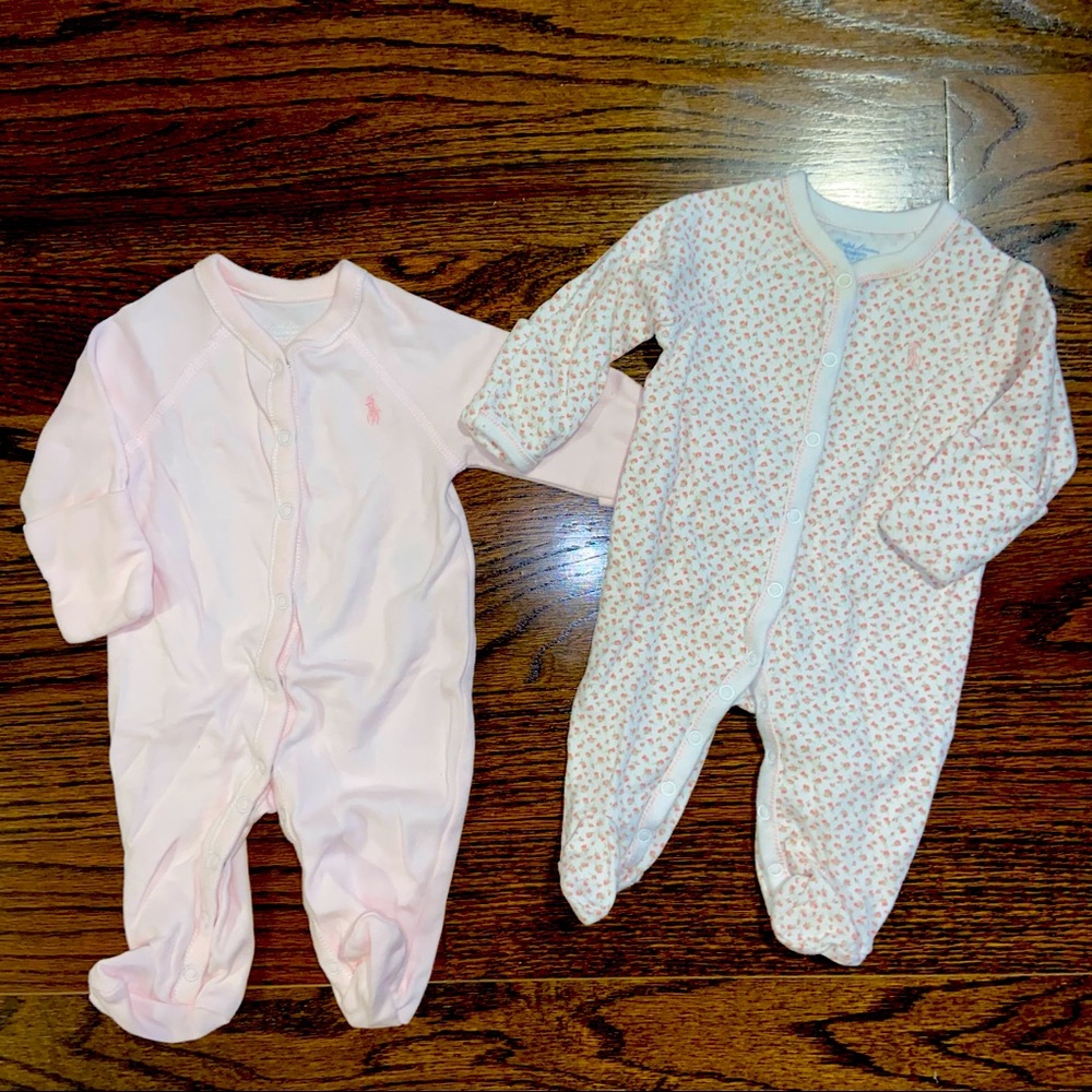 Newborn Ralph Lauren baby girl clothing bundle